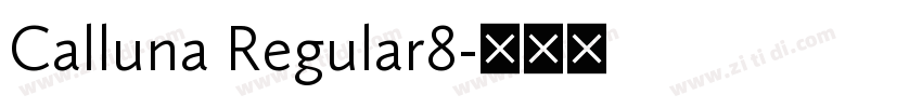 Calluna Regular8字体转换